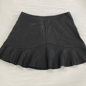 Leather skirt size M black